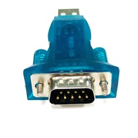 Adaptador USB a 2.0 a RS232 DP9, Macho a Macho, Adaptador DB9 de 9 Pines, Transparente para Win7 8 10