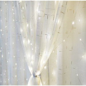 Guirlande lumineuse <span class=keywords><strong>xman</strong></span> pour fenêtre blanche chaude, 8 modes LED, guirlande lumineuse Fariy, décorations murales pour salon de jardin - Product Image 4