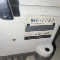 Machine à coudre automatique à point interlock JUKIS MF-7723, trois aiguilles, cinq fils, moteur 6000 points/min, épaisseur 10 mm, nouveau support de table