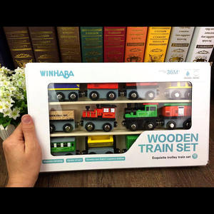 Vente en gros de jouets de train magnétiques, ensemble comprenant 3 locomotives - Ensembles de trains jouets pour enfants, tout-petits, garçons et filles - Product Image 3
