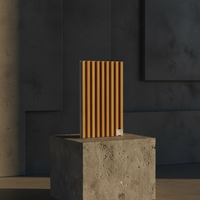 Panneau de grille en fibre de bois de bambou, directement de l'usine, pour la décoration murale intérieure, prix de gros