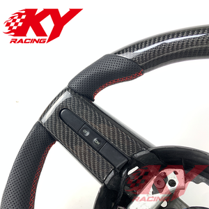 Volant sport personnalisé en fibre de carbone pour Ford Mustang ST RS Shelby V8 Super Snake Mach1 S550 GT350 GT500 Coupé - Product Image 2