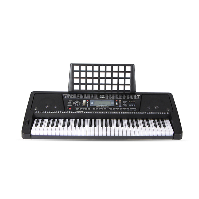MK-939 Factory Professional OEM Wholesale 61-Key Digital Piano Electronic Keyboard 128 Rhythms 345 Timbres Plastics Metal Black