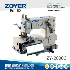Machine à coudre semi-automatique Zoyer 2000C à double aiguille pour boucles de pantalon avec coupe automatique de la chaîne, épaisseur de 16 mm - Product Image 3