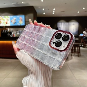 Custodie per telefoni trasparenti con glitter graduali di lusso per <span class=keywords><strong>iPhone</strong></span> 14 13 12 <span class=keywords><strong>11</strong></span> <span class=keywords><strong>Pro</strong></span> max flash powder custodie per telefoni personalizzate bling <span class=keywords><strong>cover</strong></span> - Product Image 6