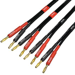 CESS-037-1f штепсельная вилка с бананом, 12 калибра, 680 нить, 2, силиконовая мягкая проволока для электронных динамиков - Product Image 3