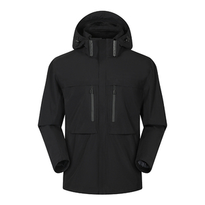 Design Soft Shell Hooded <b>Jacket</b> Men and Women New Windproof and Waterproof Professional Mountaineering Outdoor Hooded <b>Jacket</b> - Product Image 4