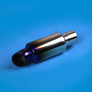 Resonador <span class=keywords><strong>de</strong></span> Escape <span class=keywords><strong>de</strong></span> 2 Pulgadas, Recto, <span class=keywords><strong>de</strong></span> Acero Inoxidable, Punta Azul Quemada, Silenciador Universal para Sistema <span class=keywords><strong>de</strong></span> Válvula <span class=keywords><strong>de</strong></span> Vacío - Product Image 1