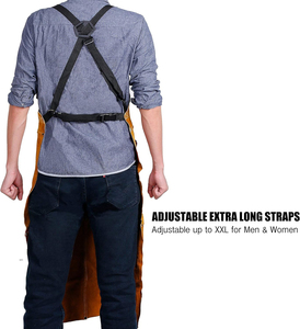 Polyamide Welding Apron with Hood Arm Covers <b>Work</b> Coverall High Temperature Resistant Flame Retardant <b>Waterproof</b> Unisex - Product Image 3