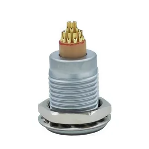 Hoge Kwaliteit Vergulde Pin M12 B1 Serie 2 4 6 8 10 12 14 16Pins Panel Mount 16Pins Zelfsluitende Cirkelvormige Din Connector