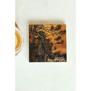 Vincent Van Gogh Series Single Coaster <b>Set</b> <b>Square</b> Stone for Business Cup Mat Gift or Promotion - Product Image 1
