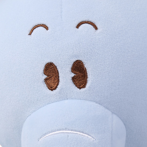 ที่กำหนดเองตุ๊กตาช้างสีฟ้าเด็กของเล่นความสะดวกสบายขายส่งบิ๊กตาของเล่นตุ๊กตายัดไส้ช้าง - Product Image 4