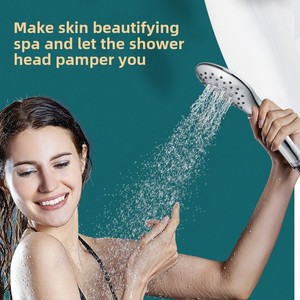 Custom Chrome-Finish Three-Function Hand <strong>Shower</strong> Patent Switching Button Fashion <strong>Shape</strong> Water Outlet Hand <strong>Nozzle</strong> Hotels Bathrooms - Product Image 2