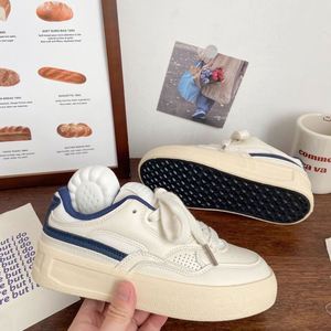 Zapatos Blancos Retro de Plataforma para Mujer, Novedad de Verano 2026, con Suela Gruesa, Versátiles, Casuales, para el Campus - Product Image 4