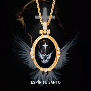 Collar con Colgante de la Paloma del Espíritu Santo al por Mayor, Regalo Espiritual para Primera Comunión, Mayoreo - Product Image 1