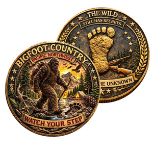 <span class=keywords><strong>Moneta</strong></span> Commemorativa Stock Bigfoot sulla Route 66 "Wander the Wild" - Artigianato in Metallo a Tema Autostrada Leggendaria Americana - Regalo Decorativo - Product Image 4