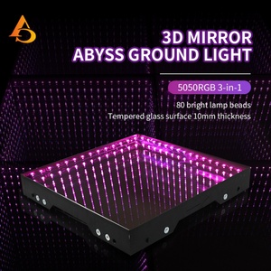 Panel de Espejo Infinito Magnético de Vidrio Templado con Luces de Escenario, Efecto 3D, Pista de Baile LED para Bodas y Fiestas - Product Image 2