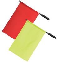 Gahumi Drapeaux d'arbitre de football Promotion Juge de football Linesman Ligne de touche Fair Play Drapeaux de match sportif Équipement d'arbitre
