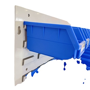 Công nghiệp kho lưu trữ nhựa Stackable hanable bộ phận lưu trữ thùng với Louvre Bảng điều chỉnh - Product Image 5