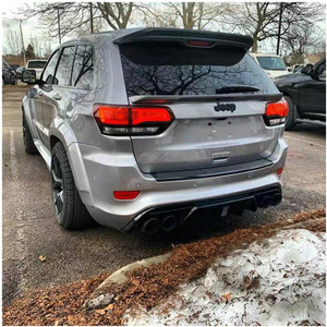 Aileron de toit arrière en Fiber de carbone ABS d'usine et aile supérieure de becquet moyen pour <span class=keywords><strong>JEEP</strong></span> <span class=keywords><strong>Grand</strong></span> <span class=keywords><strong>Cherokee</strong></span> 2014 2015 2016 2017 2018 2019 2020 - Product Image 5