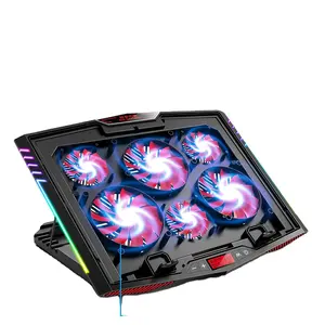 RGB GAMING COOLER 7 LEVELS ADJUSTABLE NEW DESIGN LAPTOP COOLING PAD