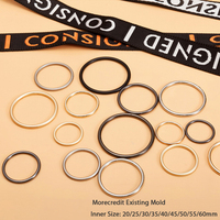 Moule existant 10mm En Or Rose En Métal O Anneau Pour Maillots De Bain Bikini Ligneries, Sangle Accessoires En Métal Usine