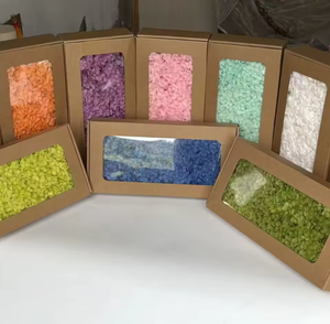 Pétalos de Hortensia <span class=keywords><strong>Annabelle</strong></span>, Caja de 100g, Flores de Hortensia Secas Preservadas con Tallo Corto para Arreglos Florales, Día de la Madre - Product Image 5