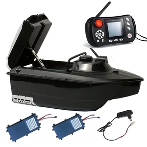 JABO bait boat 2CG-7.4V10A*2 GPS Auto Navigation Fish Finder Store 16 feeding Points Display in 11 languages
