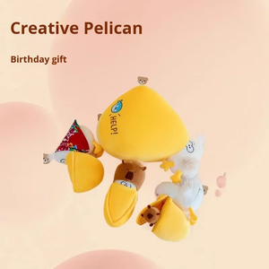 Peluche super douce Greedy Pelican pour le commerce extérieur, ODM, Toy Story, créative, amusante, grande bouche, 31-50cm, unisexe, pour le sommeil et le confort - Product Image 3
