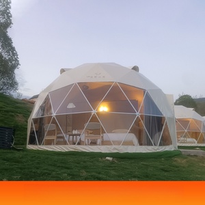 Carpa Domo para 6-8 Personas, Doble Capa, Resistente a la Nieve, Montaje Rápido, de Lujo, con un Dormitorio, Transparente, Geodésica - Product Image 1