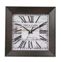 Horloge vintage décor à la maison style ancien horloge murale carrée chinoise antique