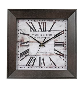 Cổ điển Đồng hồ trang trí nhà cũ phong cách cổ Trung Quốc vuông đồng hồ treo tường - Product Image 2