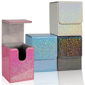 Boîte à cartes scintillante pour plus de 100 cartes, boîte à cartes verticale TCG compatible avec les cartes de jeu Commander/<span class=keywords><strong>Magic</strong></span> the Gathering - Product Image 1