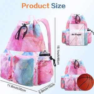 Free sample 2025 Summer New <b>Swim</b> <b>Bag</b> Dry Wet Separation <b>Waterproof</b> Beach Storage Backpack for Sports Equipment String Letter - Product Image 5