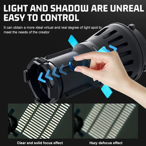 Zsyb yg100 chụp ảnh chuyên nghiệp gobo quang Snoot proiector ảnh phụ kiện <span class=keywords><strong>studio</strong></span> - Product Image 4