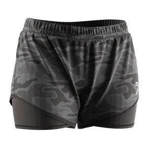 Shorts Deportivos 2 en 1 para Mujer, de Malla, con Forro de Spandex, de Secado Rápido, para Entrenamiento y Gimnasio - Product Image 3