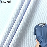 Delantex Hochwertiger 96% Polyester 4% Spandex Gestrickter Dehnbarer Atmungsaktiver Bird-Eye-Mesh-Stoff für Sportbekleidung, Kleidung, Windeln und Outdoor