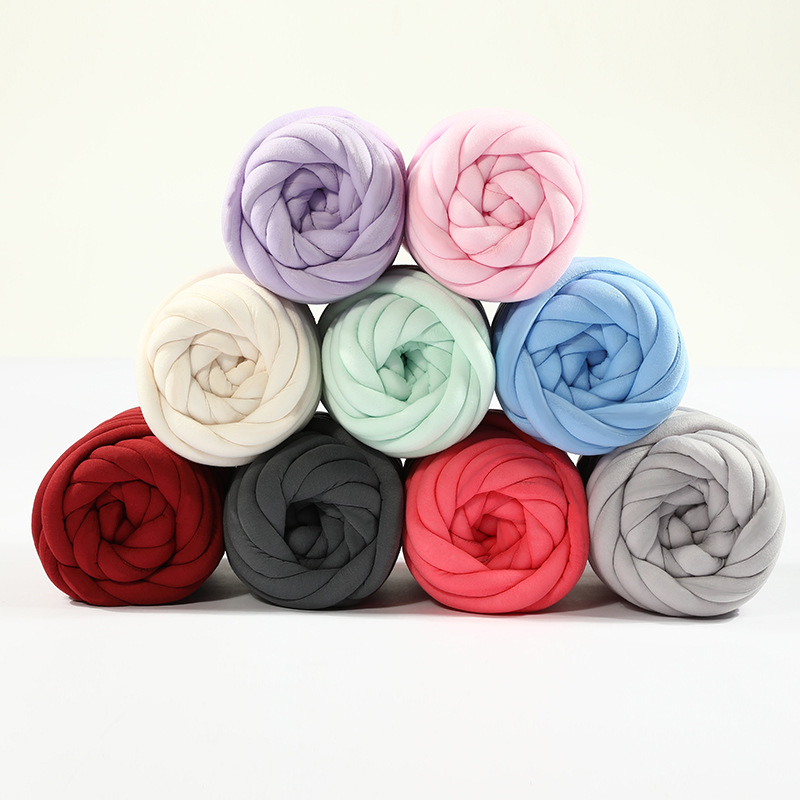 Обслуживание OEM, 100% хлопчатобумажная трубка, заполненная микрофиброй, супер крупная оплетка, пряжа, смешанная пряжа, хлопчатобумажная пряжа, вязание крючком