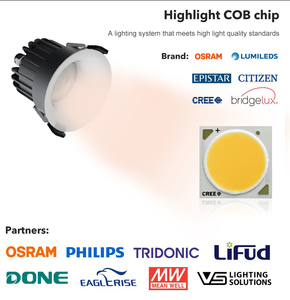 Boyin - Nueva Lámpara LED Empotrable con Chip <span class=keywords><strong>Osram</strong></span> Bridgelux, Regulable por Triac, 2700K-6500K, IP54, Alto CRI>90, 10W 15W 20W - Product Image 4