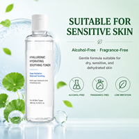 Tonique visage hydratant apaisant à l'acide hyaluronique pour peaux sèches et sensibles, soin de la peau de luxe biologique végétalien, réparation de la barrière cutanée, hydratation intense