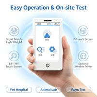 Analyseur d'urine vétérinaire portable 10/15 paramètres, machine d'analyse d'urine semi-quantitative en 60 secondes pour hôpitaux vétérinaires et fermes