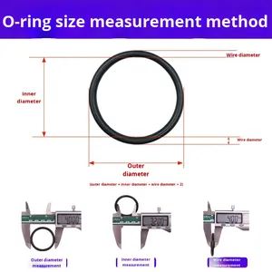 Op Voorraad Zwart Nbr Nitril Oliebestendige Afdichting Ringen Rubber O-Ringen Met Draaddiameters Van 1/1.5/2/2.4/3.1/3.5 Nitril Afdichtingen - Product Image 2
