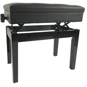 <strong>Piano</strong> Bench Adjustable Single Keyboard <strong>Piano</strong> <strong>Stool</strong> Bench <strong>with</strong> Book <strong>Storage</strong> YM-619 - Product Image 1