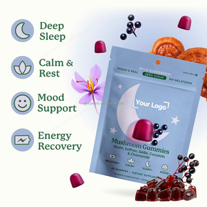 Reishi siêu nấm không đường 60 đếm OEM Hoang Dã Elderberry hương vị nấm gummies bổ sung cho giấc ngủ thư giãn - Product Image 2