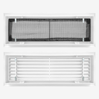 Grille de ventilation murale moderne en plastique ABS, sortie d'air et barre de ventilation personnalisables OEM/ODM