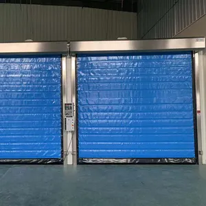 China Factory Wholesale 1.2mm Rapid Door Factory Supplier Five Layers Thick Curtain Panel Fast Cold Room Door