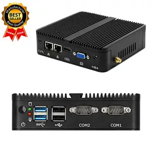 공장 저렴한 미니 컴퓨터 PC 인텔 셀러론 J4125 듀얼 2 LAN 이더넷 4 USB 우분투 승리 10 Nuc 나노 팬리스 산업용 미니 PC