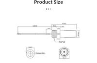Antena Externa de WI-FI WLAN 2.4G 2.4GHz UFL MHF3 MHF4L MHF4 BT para Iluminación Pública IOT