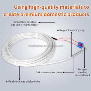 Sonda de Temperatura con Cable, Sensor de Temperatura de Acero Inoxidable Pt100, 4 Cables, OEM/ODM, IP65, 1 Año de Garantía, Longitud de la Sonda - Product Image 3