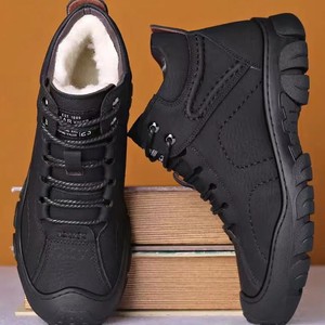 Nuevos Zapatos Térmicos para Hombre de Otoño e Invierno, Calzado Casual Impermeable y Grueso para Hombre, Botas de Nieve para Deportes al Aire Libre - Product Image 1